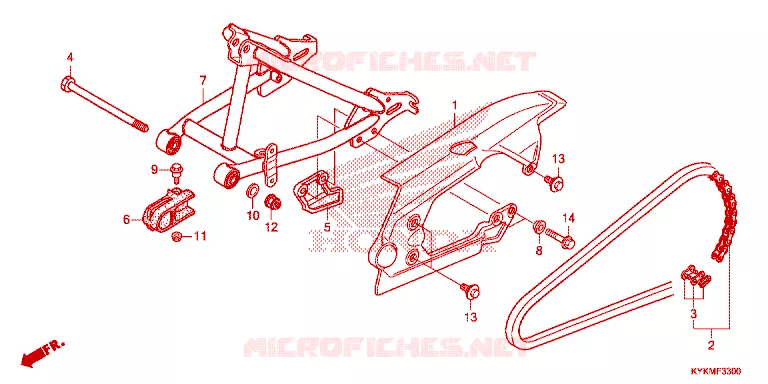 BRAS OSCILLANT Honda MOTO 110 CRF 2025  CRF110FS