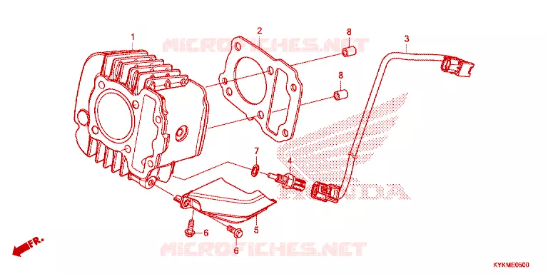 CYLINDRE Honda MOTO 110 CRF 2025  CRF110FS