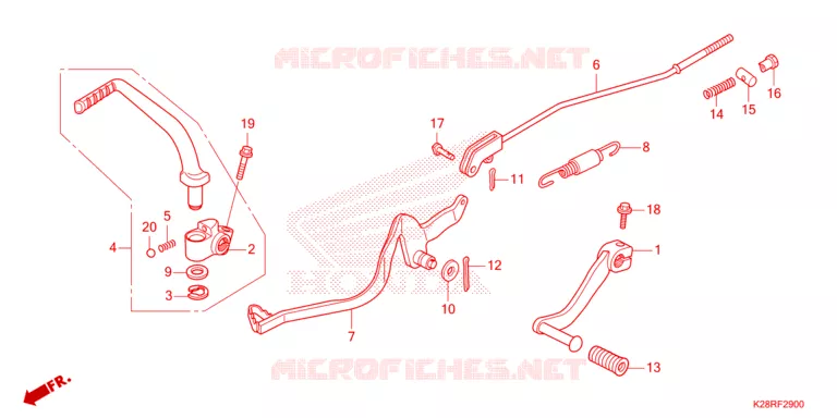 PEDALE Honda MOTO 125 CRF 2025  CRF125FBS