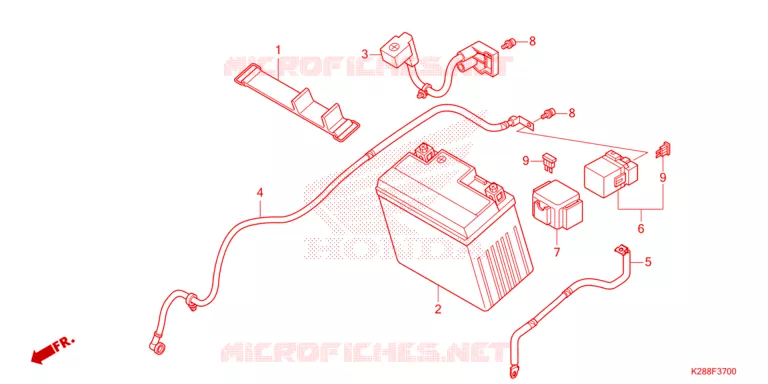 BATTERIE Honda MOTO 125 CRF 2025  CRF125FS