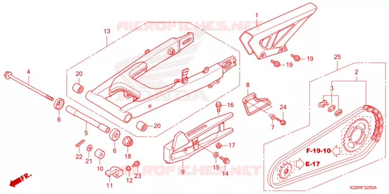 BRAS OSCILLANT Honda MOTO 125 CRF 2025  CRF125FS