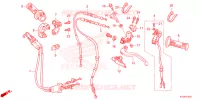 LEVIER DE GUIDON   CABLE   COMMODO pour Honda CRF 150 R BIG WHEELS 2025