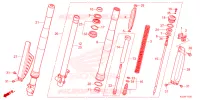 FOURCHE pour Honda CRF 150 R 2025