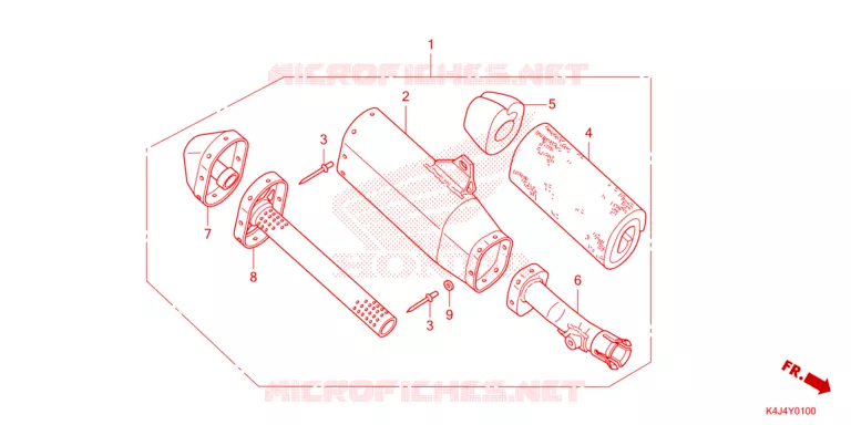 SILENCIEUX D'ECHAPPEMENT Honda MOTO 150 CRF 2025  CRF150RS