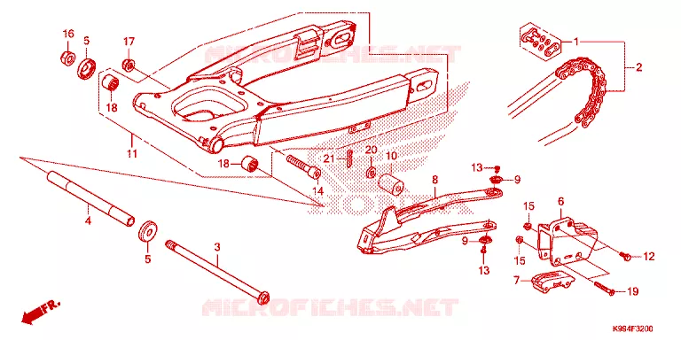 BRAS OSCILLANT Honda MOTO 250 CRF 2025  CRF250FS