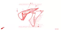 OUIES DE RADIATEUR pour Honda CRF 250 R 2025