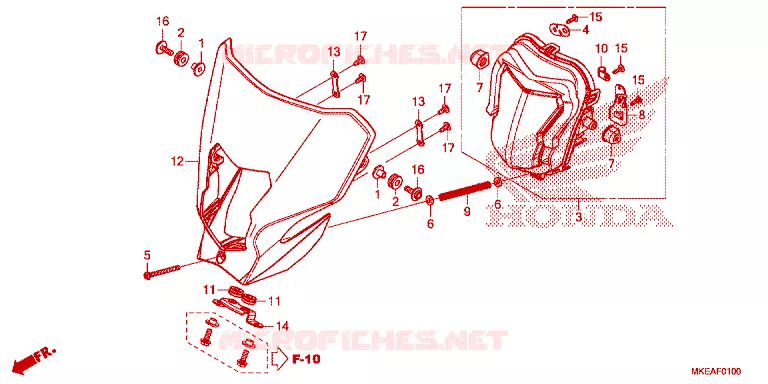 PHARE Honda MOTO 450 CRF 2025  CRF450RLS