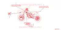 AUTOCOLLANTS pour Honda CRF 450 R 2025