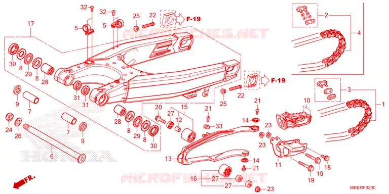 BRAS OSCILLANT Honda MOTO 450 CRF 2025  CRF450RS