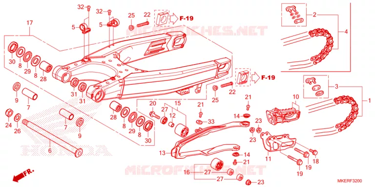 BRAS OSCILLANT Honda MOTO 450 CRF 2025  CRF450RS