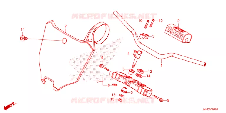 GUIDON Honda MOTO 450 CRF 2025  CRF450RXS