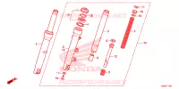 FOURCHE pour Honda SH 150 2013