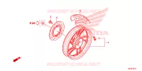 ROUE ARRIERE pour Honda SH 150 2013