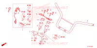 STEERING HANDLE/KEY SET pour Honda NAVI 110 2024