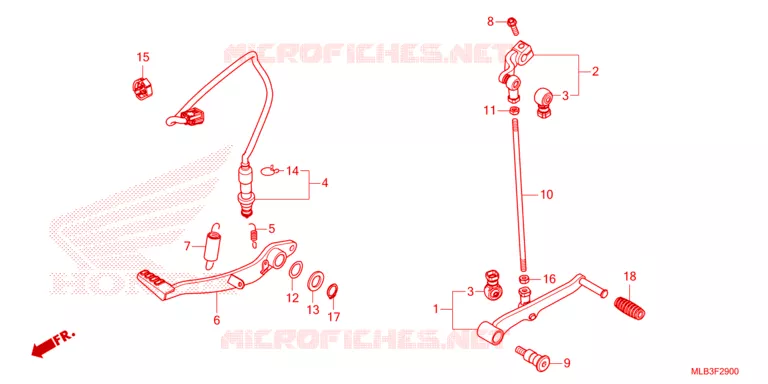 PEDALE Honda MOTO 750 HORNET 2024  CB750AR
