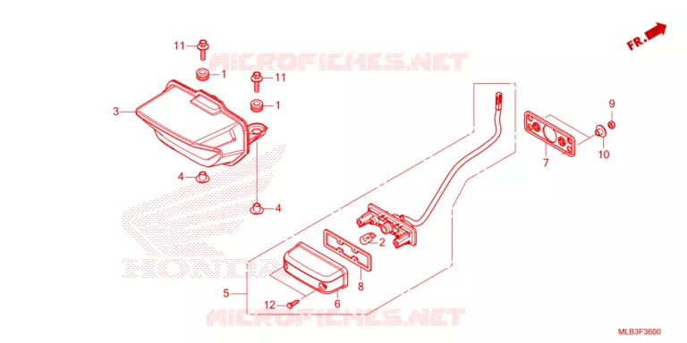 FEU ARRIERE Honda MOTO 750 HORNET 2024  CB750AR