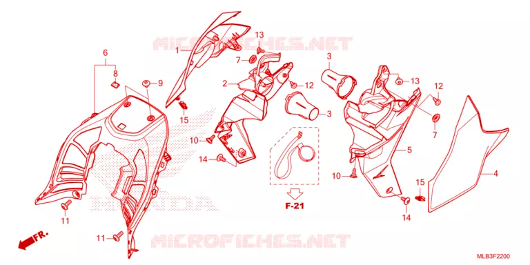 COUVERCLES LATERAUX / OUIES Honda MOTO 750 HORNET 2024  CB750AR