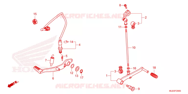 PEDALE Honda MOTO 750 HORNET 2024  CB750AR