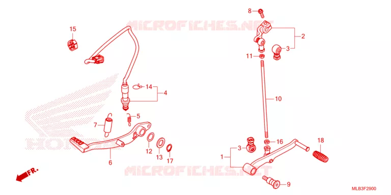 PEDALE Honda MOTO 750 HORNET 2024  CB750AR