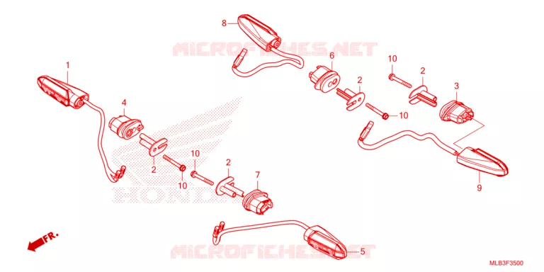 CLIGNOTANT Honda MOTO 750 HORNET 2024  CB750AP