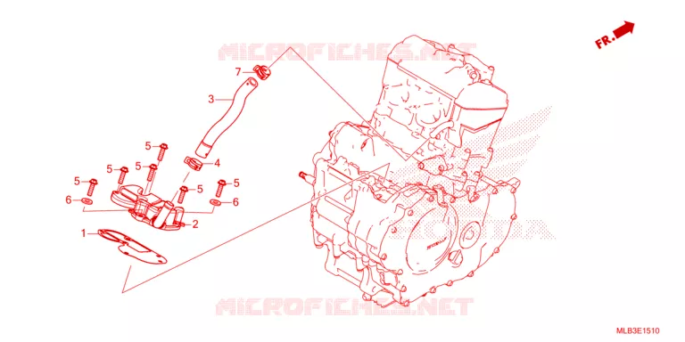 COUVERCLE DE RENIFLARD Honda MOTO 750 HORNET 2024  CB750AP