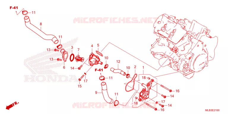 THERMOSTAT - DURITE Honda MOTO 750 HORNET 2024  CB750AP
