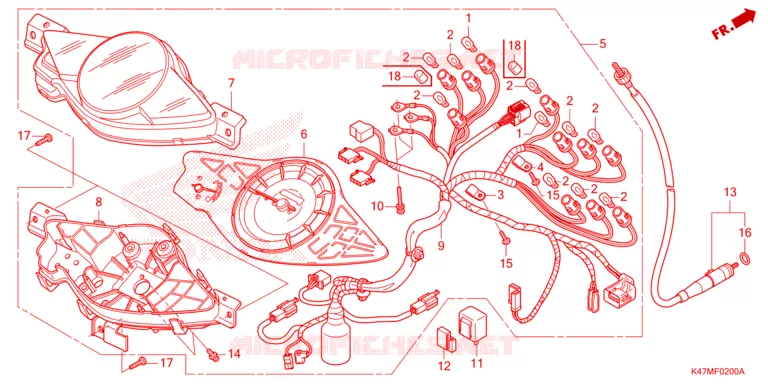 COMPTEUR Honda MOTO 125 DASH 2023  AFP125CRFN