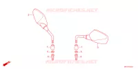 RETROVISEUR pour Honda CR 650 R E-CLUTCH 2024