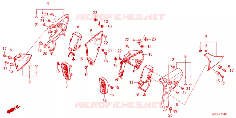 OUIES DE RADIATEUR Honda MOTO 650 CB 2024  CB650RACR