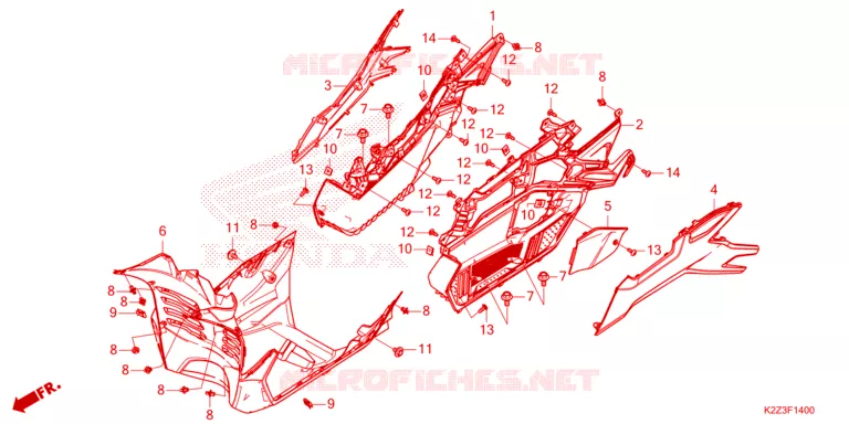 MARCHE PIEDS Honda SCOOTER 160 AIR-BLADE 2025  ACA160CAFS