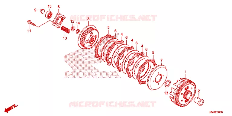 EMBRAYAGE Honda MOTO 150 CRF 2021  CRF150LL