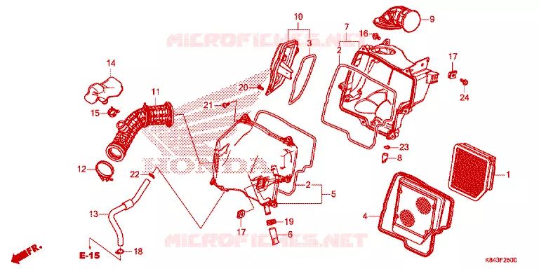FILTRE A AIR Honda MOTO 150 CRF 2021  CRF150LL