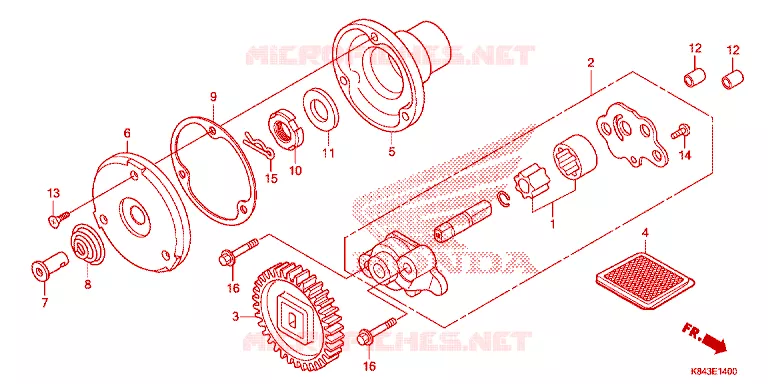 POMPE A HUILE Honda MOTO 150 CRF 2020  CRF150LL