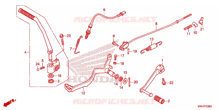 PEDALE Honda MOTO 150 XR 2021  XR150LEKM