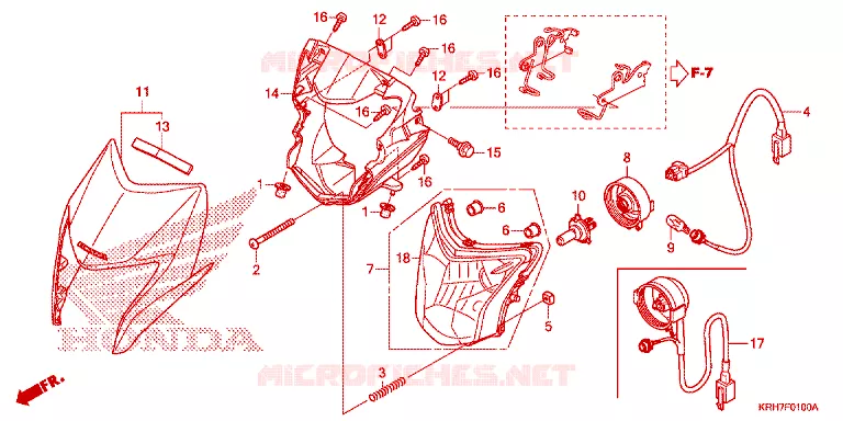 PHARE Honda MOTO 150 XR 2021  XR150LEKM