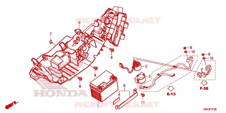 BATTERIE Honda MOTO 150 CRF 2020  CRF150LL