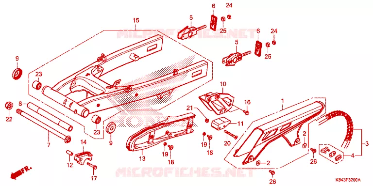 BRAS OSCILLANT Honda MOTO 150 CRF 2021  CRF150LL