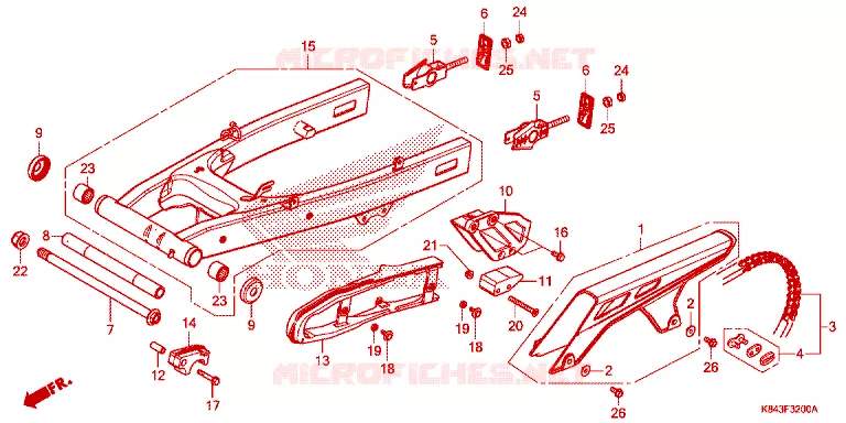 BRAS OSCILLANT Honda MOTO 150 CRF 2024  CRF150LN