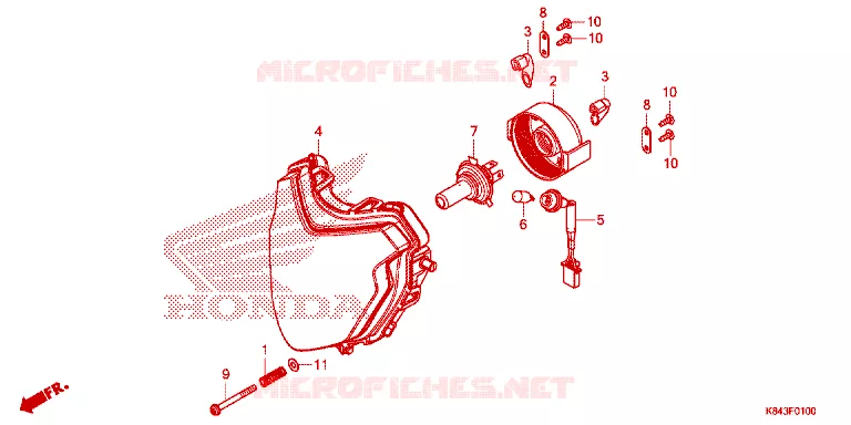 PHARE Honda MOTO 150 CRF 2022  CRF150LN