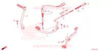 PEDALE   KICK pour Honda WAVE 110 RSX, front drum, spoked wheels 2023