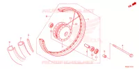 ROUE AVANT pour Honda WAVE 110 RSX, front drum, spoked wheels 2023