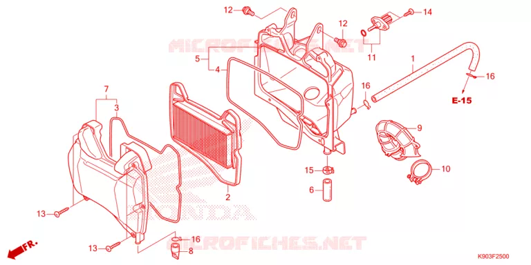 FILTRE A AIR Honda MOTO 110 WAVE 2023  AFS110CSFP