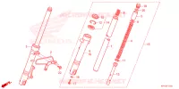FOURCHE pour Honda XRM 125 DUAL SPORT 2025