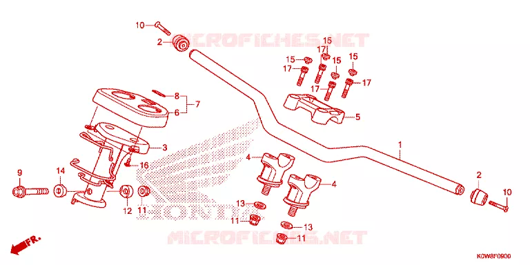 GUIDON - CARENAGE Honda SCOOTER 150 ADV 2020  ADV150AL