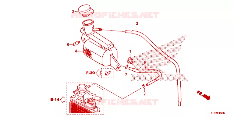 VASE D'EXPANSION Honda SCOOTER 150 AIR-BLADE 2021  ACA150CAFM