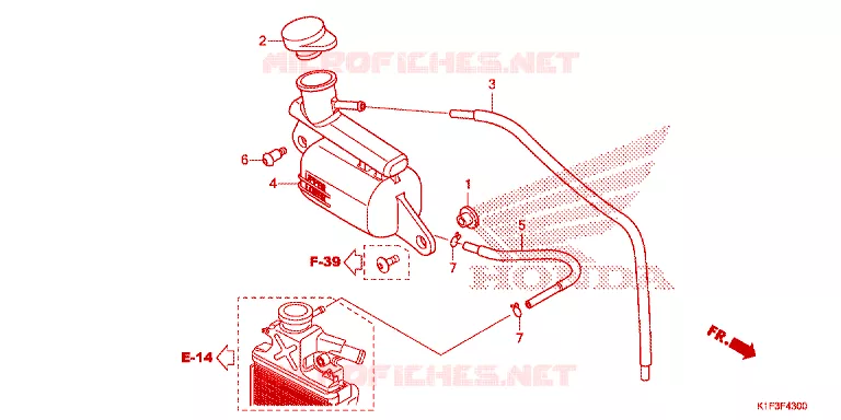 VASE D'EXPANSION Honda SCOOTER 150 AIR-BLADE 2021  ACA150CAFM