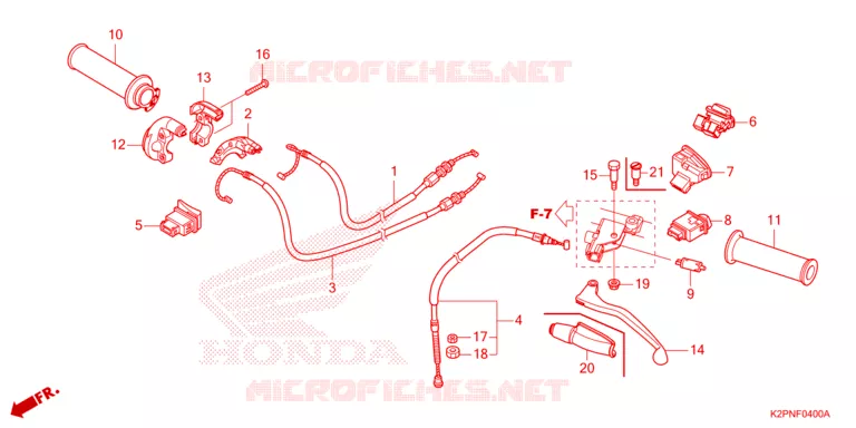 COMMODO - LEVIER - CABLE Honda MOTO 150 WINNER 2024  FS125FAR