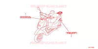 AUTOCOLLANTS pour Honda TACT 50 BASIC 2024
