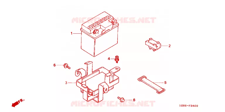 BATTERIE Honda MOTO 50 DAX 1996  ST50S