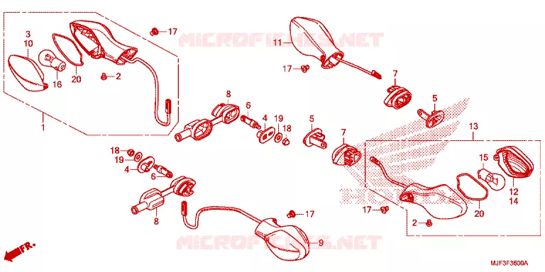 CLIGNOTANT Honda MOTO 700 CTX 2017  CTX700DH